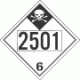 UN 2501 - Inhalation Hazard Class 6.1 Placards