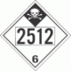 UN 2512 - Inhalation Hazard Class 6.1 Placards