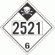 UN 2521 - Inhalation Hazard Class 6.1 Placards