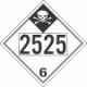 UN 2525 - Inhalation Hazard Class 6.1 Placards