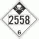 UN 2558 - Inhalation Hazard Class 6.1 Placards