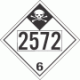 UN 2572 - Inhalation Hazard Class 6.1 Placards