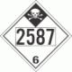 UN 2587 - Inhalation Hazard Class 6.1 Placards