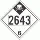 UN 2643 - Inhalation Hazard Class 6.1 Placards