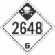 UN 2648 - Inhalation Hazard Class 6.1 Placards