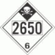 UN 2650 - Inhalation Hazard Class 6.1 Placards