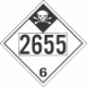 UN 2655 - Inhalation Hazard Class 6.1 Placards