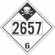 UN 2657 - Inhalation Hazard Class 6.1 Placards