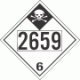 UN 2659 - Inhalation Hazard Class 6.1 Placards