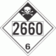 UN 2660 - Inhalation Hazard Class 6.1 Placards