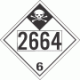 UN 2664 - Inhalation Hazard Class 6.1 Placards