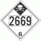 UN 2669 - Inhalation Hazard Class 6.1 Placards