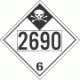 UN 2690 - Inhalation Hazard Class 6.1 Placards