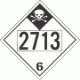 UN 2713 - Inhalation Hazard Class 6.1 Placards