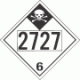 UN 2727 - Inhalation Hazard Class 6.1 Placards