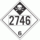 UN 2746 - Inhalation Hazard Class 6.1 Placards