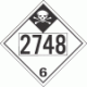 UN 2748 - Inhalation Hazard Class 6.1 Placards