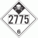 UN 2775 - Inhalation Hazard Class 6.1 Placards