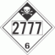 UN 2777 - Inhalation Hazard Class 6.1 Placards