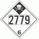 UN 2779 - Inhalation Hazard Class 6.1 Placards