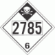 UN 2785 - Inhalation Hazard Class 6.1 Placards