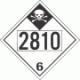 UN 2810 - Inhalation Hazard Class 6.1 Placards