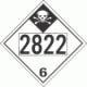 UN 2822 - Inhalation Hazard Class 6.1 Placards