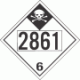 UN 2861 - Inhalation Hazard Class 6.1 Placards