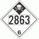 UN 2863 - Inhalation Hazard Class 6.1 Placards