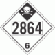 UN 2864 - Inhalation Hazard Class 6.1 Placards