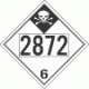 UN 2872 - Inhalation Hazard Class 6.1 Placards