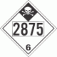 UN 2875 - Inhalation Hazard Class 6.1 Placards