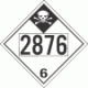 UN 2876 - Inhalation Hazard Class 6.1 Placards