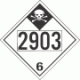 UN 2903 - Inhalation Hazard Class 6.1 Placards