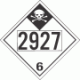 UN 2927 - Inhalation Hazard Class 6.1 Placards