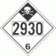 UN 2930 - Inhalation Hazard Class 6.1 Placards