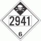 UN 2941 - Inhalation Hazard Class 6.1 Placards