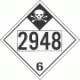 UN 2948 - Inhalation Hazard Class 6.1 Placards