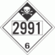 UN 2991 - Inhalation Hazard Class 6.1 Placards