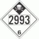 UN 2993 - Inhalation Hazard Class 6.1 Placards