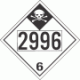 UN 2996 - Inhalation Hazard Class 6.1 Placards