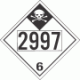 UN 2997 - Inhalation Hazard Class 6.1 Placards