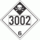 UN 3002 - Inhalation Hazard Class 6.1 Placards