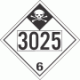 UN 3025 - Inhalation Hazard Class 6.1 Placards