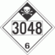 UN 3048 - Inhalation Hazard Class 6.1 Placards