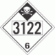 UN 3122 - Inhalation Hazard Class 6.1 Placards