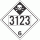 UN 3123 - Inhalation Hazard Class 6.1 Placards