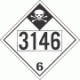 UN 3146 - Inhalation Hazard Class 6.1 Placards