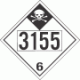 UN 3155 - Inhalation Hazard Class 6.1 Placards