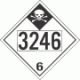 UN 3246 - Inhalation Hazard Class 6.1 Placards